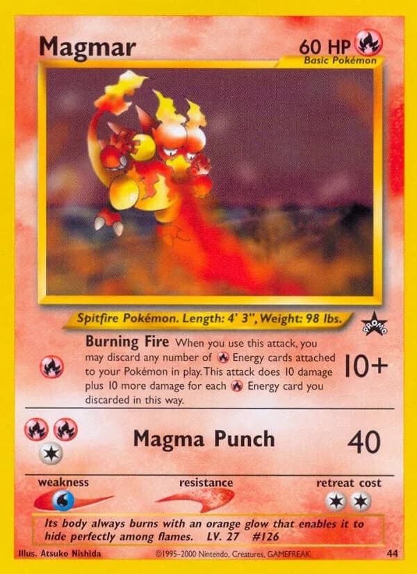 Magmar Promo 44 Pokémon card