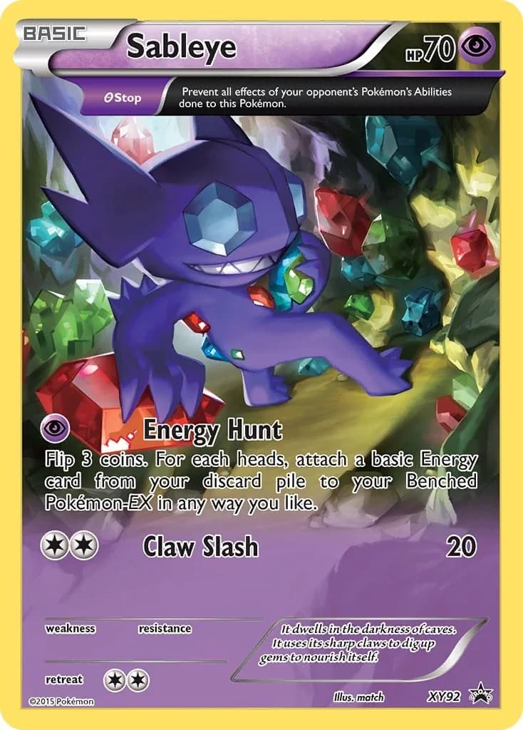 Sableye Promo XY92 Pokémon card