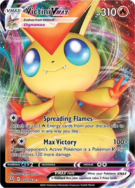 Victini VMAX Battle Styles 22 Pokémon card