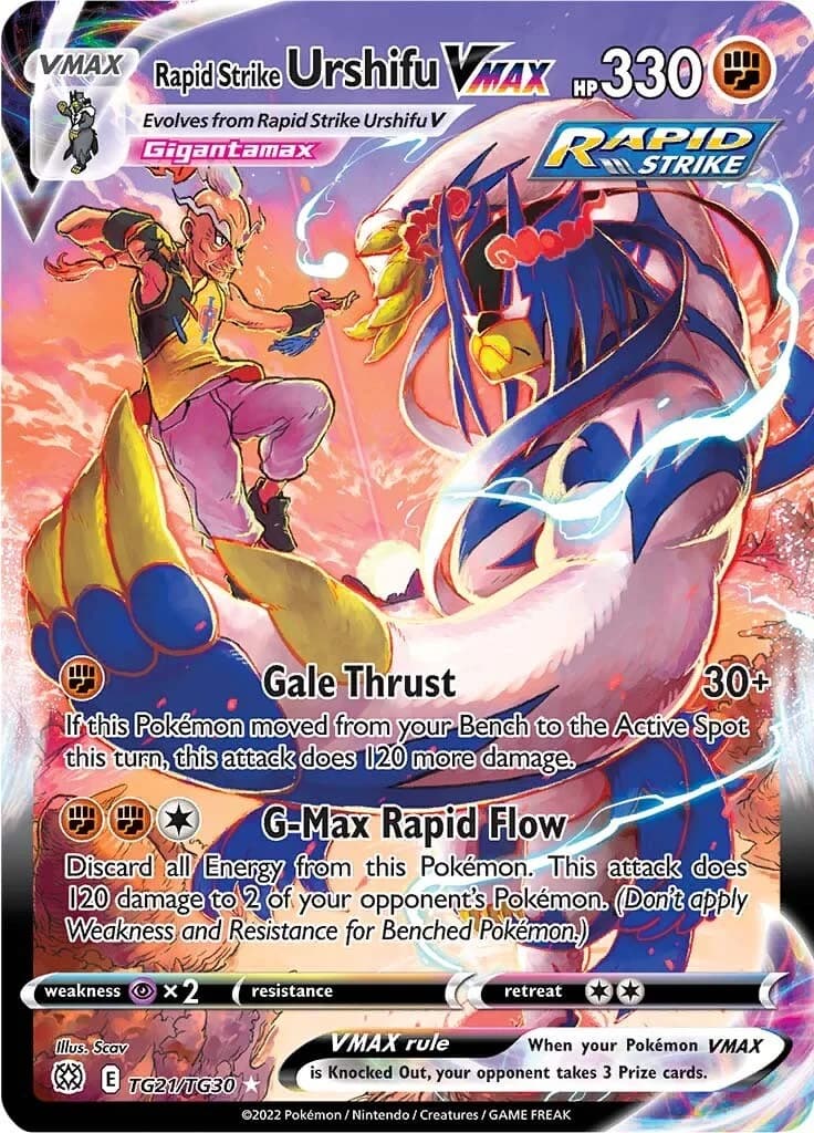 Rapid Strike Urshifu VMAX Brilliant Stars TG21 Pokémon card