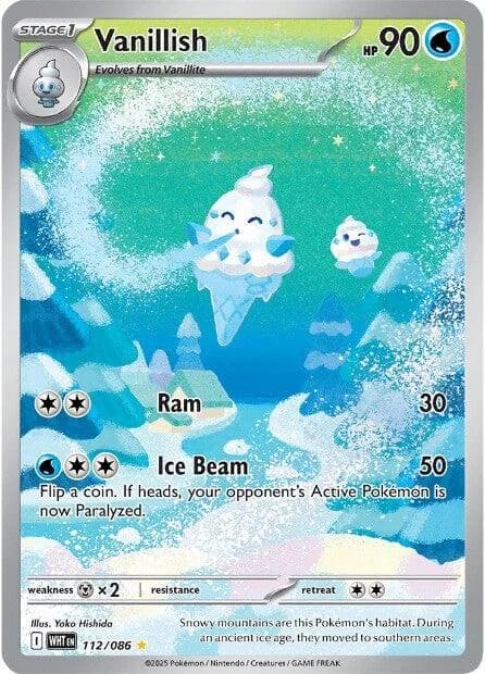 Vanillish White Flare 112 Pokémon card