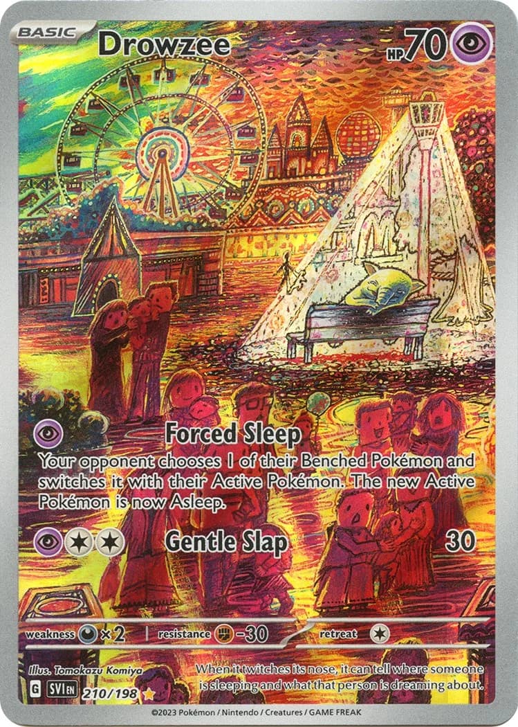Drowzee Scarlet & Violet 210 Pokémon card