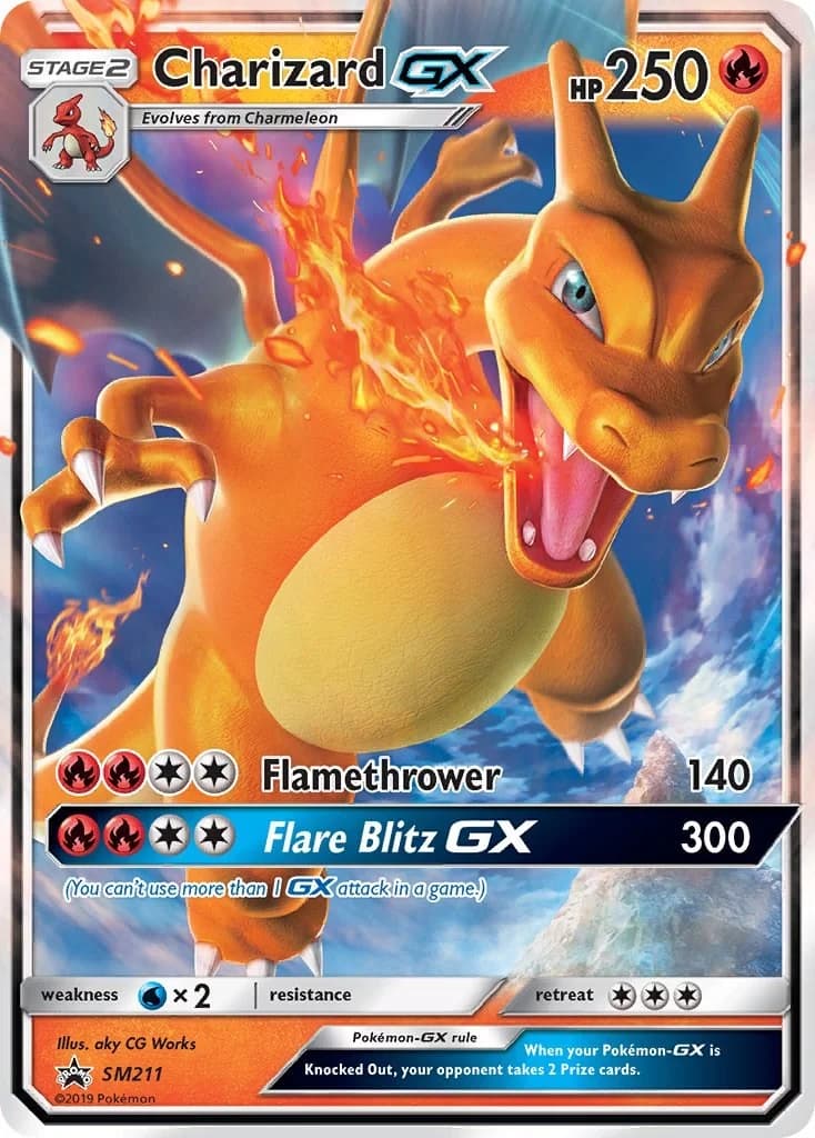 Charizard GX Promo SM211 Pokémon card