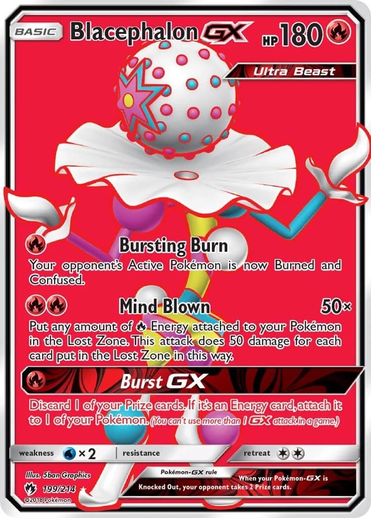 Blacephalon GX Lost Thunder 199 Pokémon card