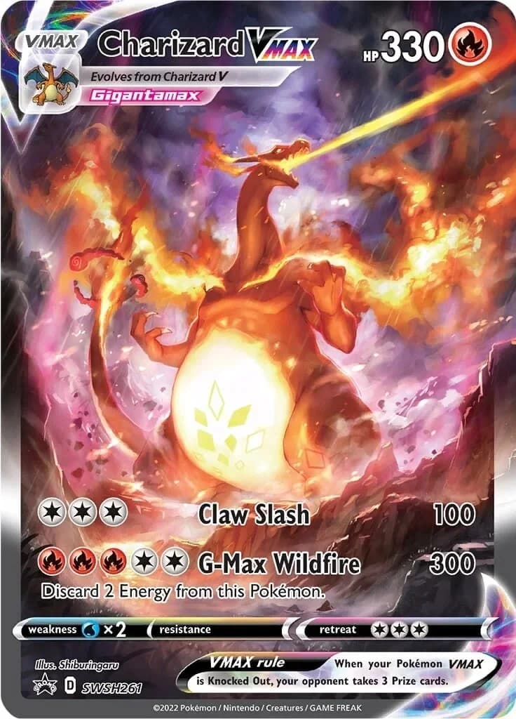 Charizard VMax Promo SWSH261 Pokémon card