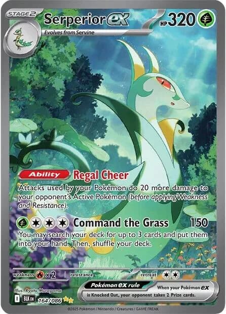 Serperior ex Black Bolt 164 Pokémon card