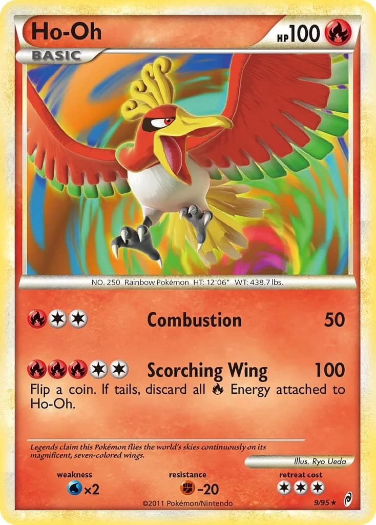 Ho-Oh Call of Legends 9 Pokémon card