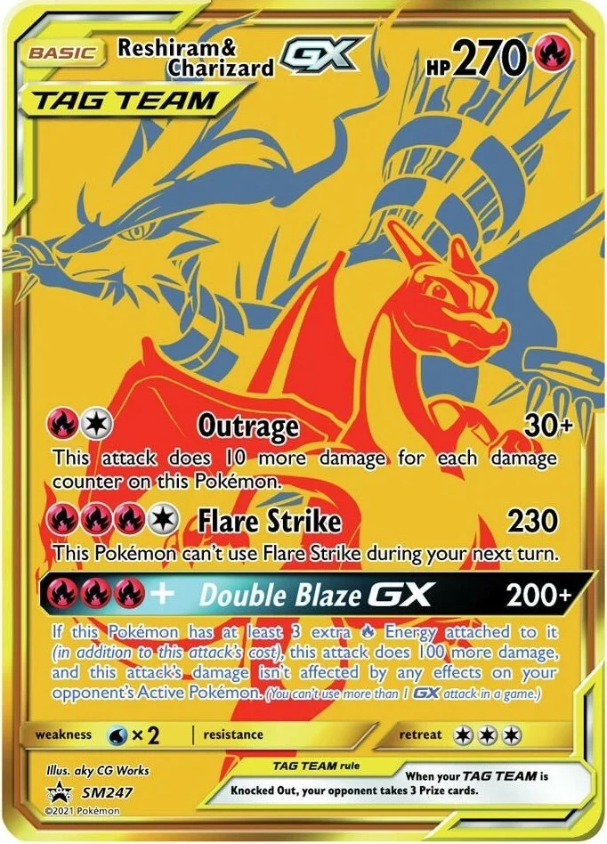 Reshiram & Charizard GX Promo PSA 10 Pokémon card
