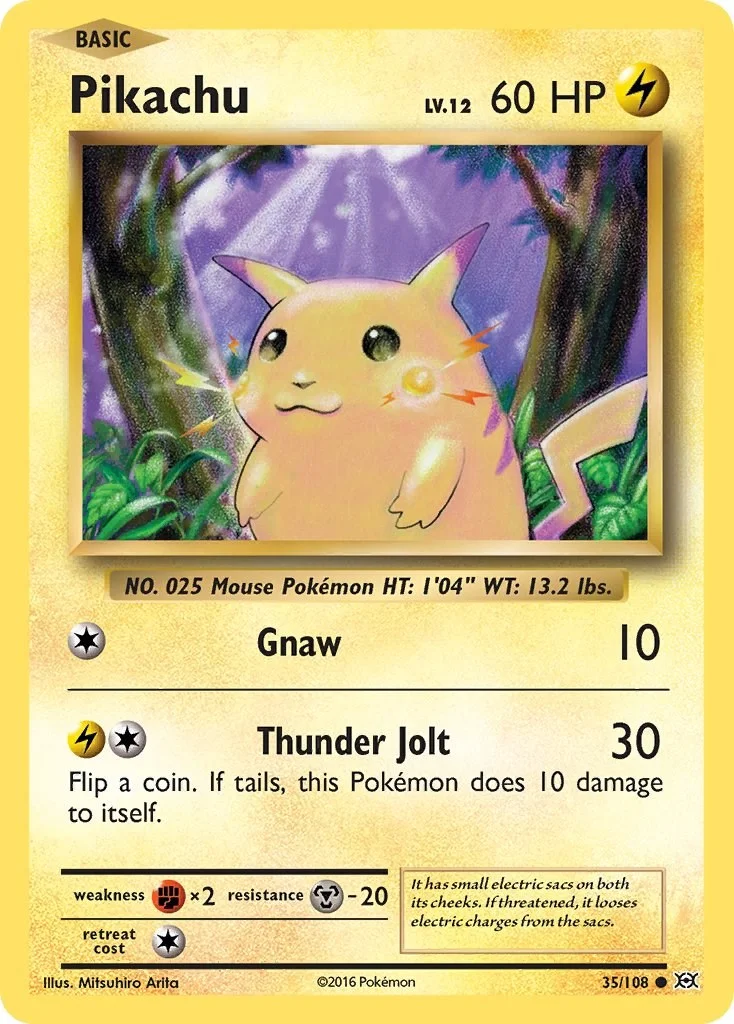 Pikachu [Reverse Holo] Evolutions PSA 10 Pokémon card