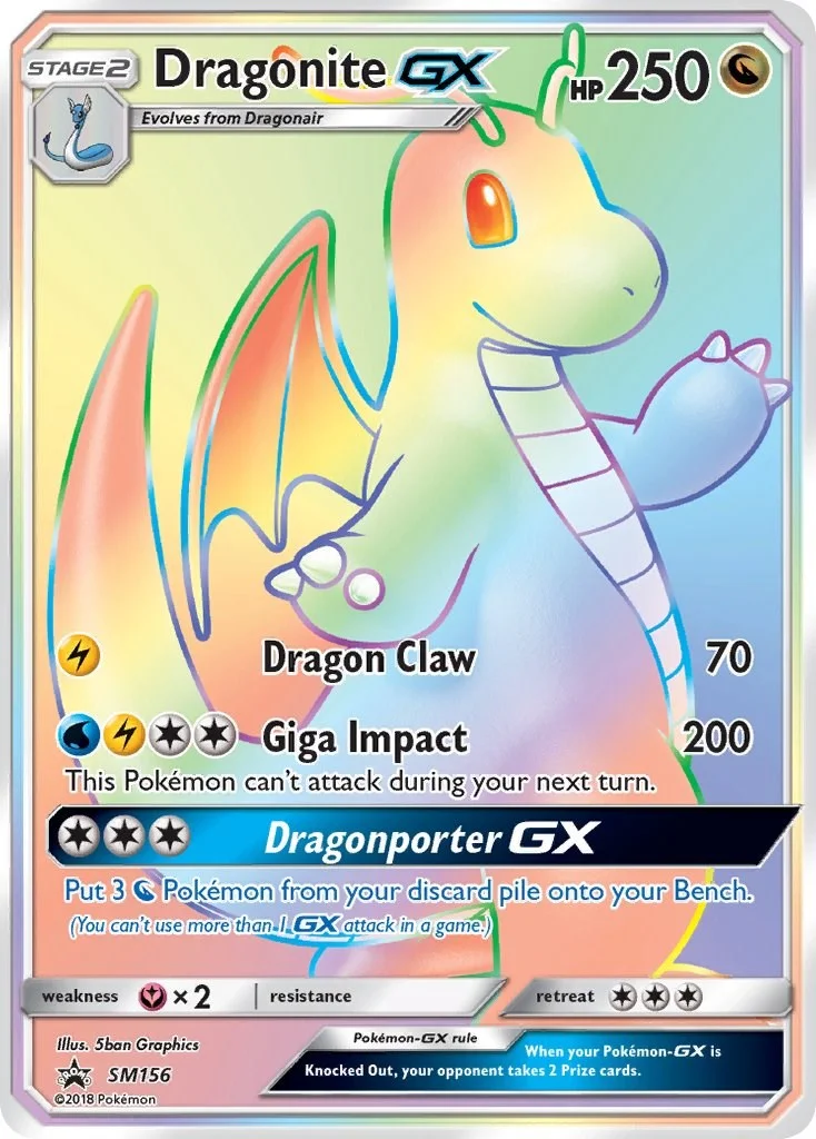 Dragonite GX Promo PSA 10 Pokémon card
