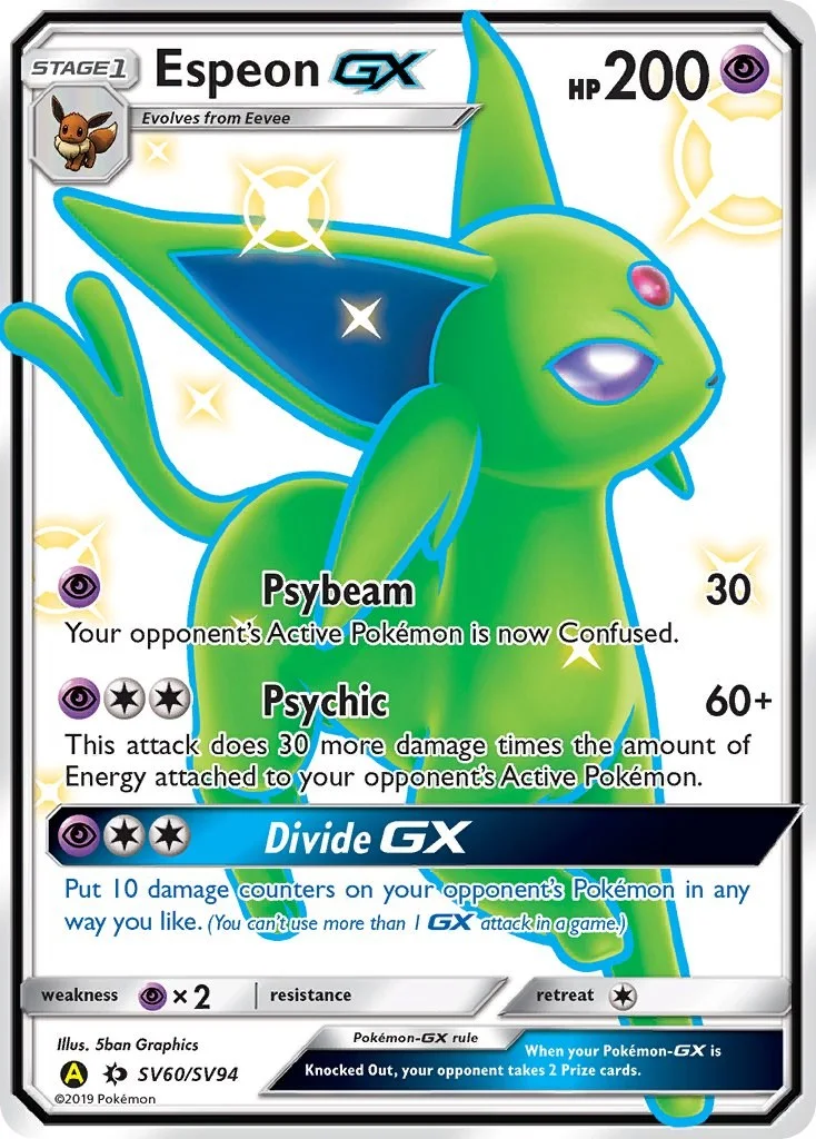 Espeon GX Hidden Fates PSA 10 Pokémon card