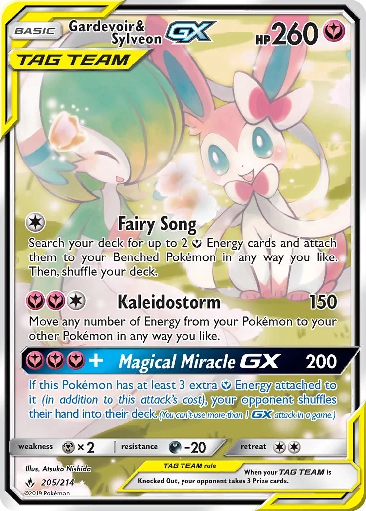 Gardevoir & Sylveon GX Unbroken Bonds PSA 10 Pokémon card