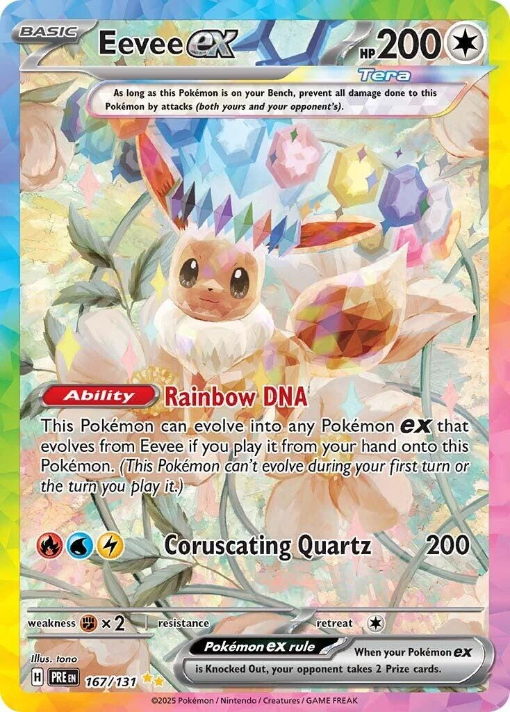 Eevee ex Prismatic Evolutions PSA 10 Pokémon card