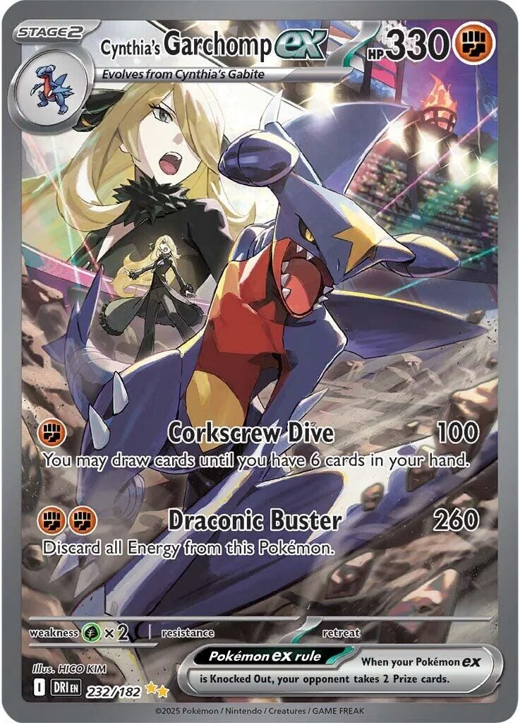 Cynthia's Garchomp ex Destined Rivals PSA 10 Pokémon card