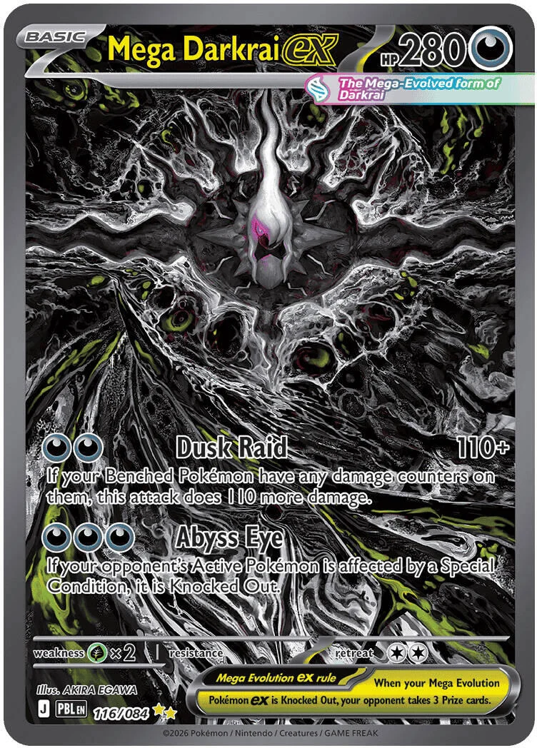 Mega Darkrai ex Pitch Black PSA 10 Pokémon card