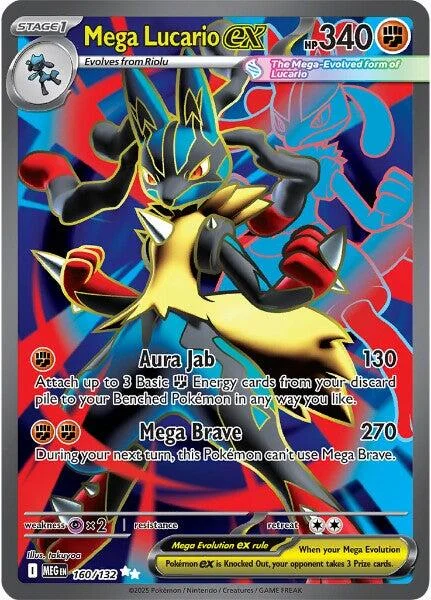 Mega Lucario Ex Mega Evolution PSA 10 Pokémon card