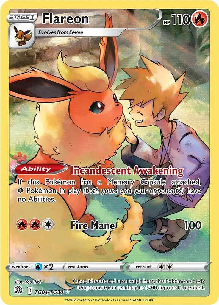 Flareon Brilliant Stars PSA 10 Pokémon card