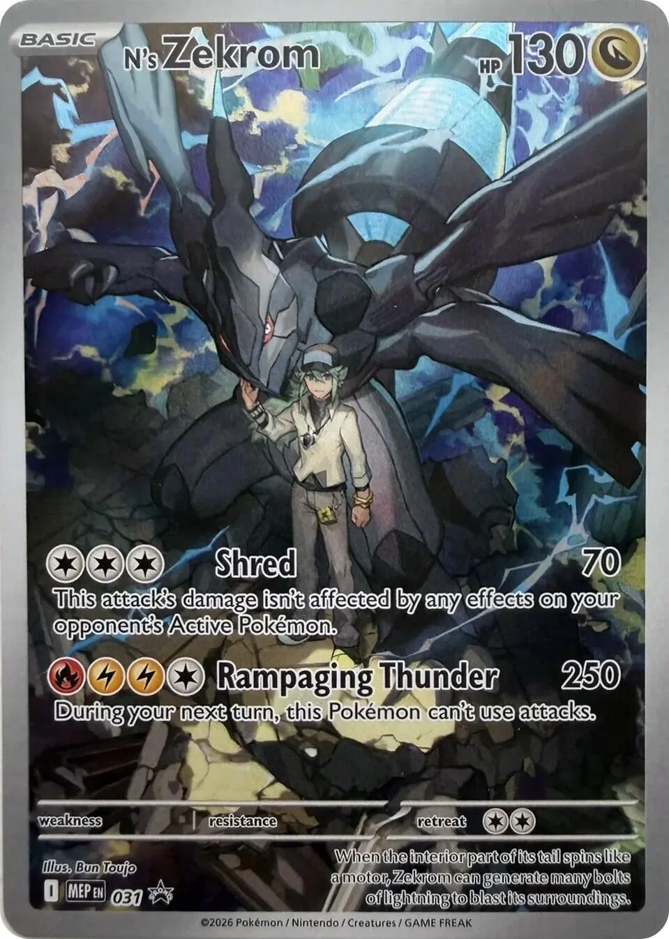 N's Zekrom Promo PSA 10 Pokémon card