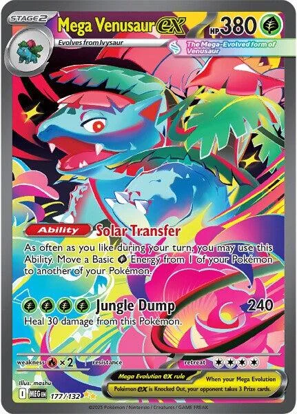 Mega Venusaur Ex Mega Evolution PSA 10 Pokémon card