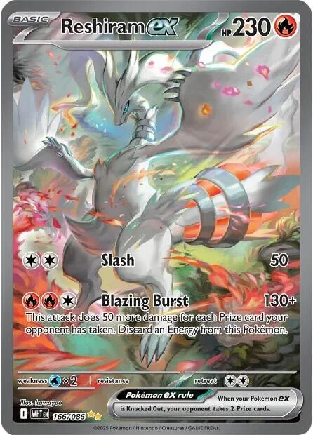 Reshiram ex White Flare PSA 10 Pokémon card