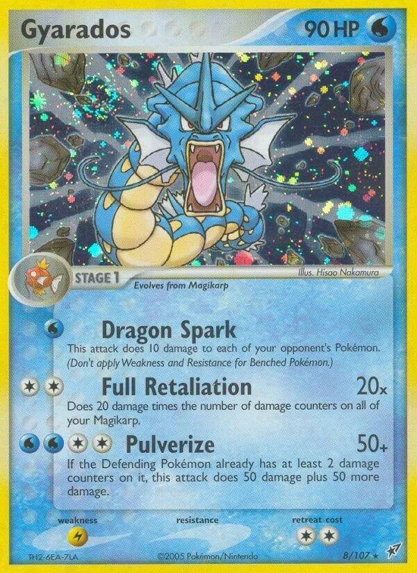 Gyarados [Reverse Holo] Deoxys PSA 9 Pokémon card