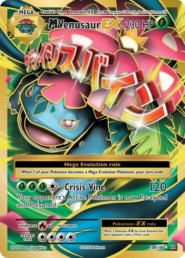 M Venusaur EX Evolutions PSA 10 Pokémon card