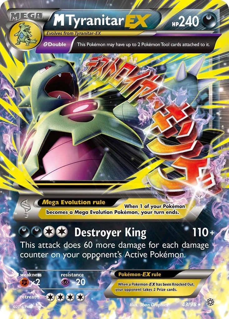 M Tyranitar EX Ancient Origins PSA 10 Pokémon card