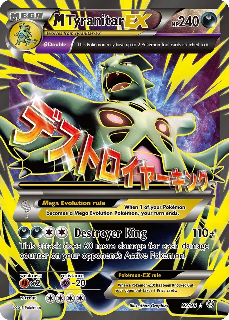 M Tyranitar EX Ancient Origins PSA 10 Pokémon card