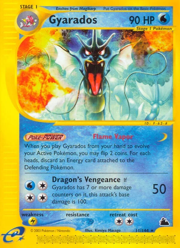 Gyarados Skyridge PSA 10 Pokémon card