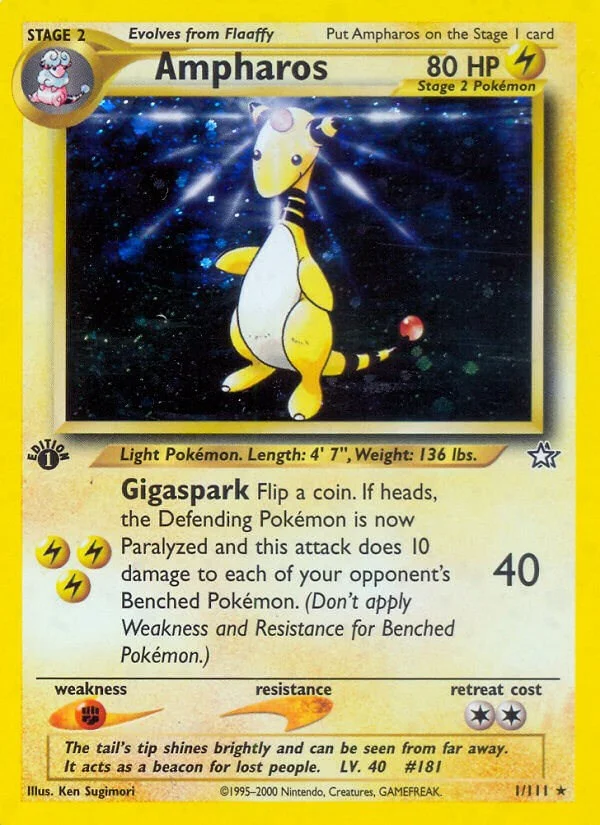 Ampharos [1st Edition] Neo Genesis Pokémon card