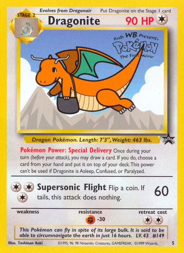 Dragonite Promo PSA 10 Pokémon card