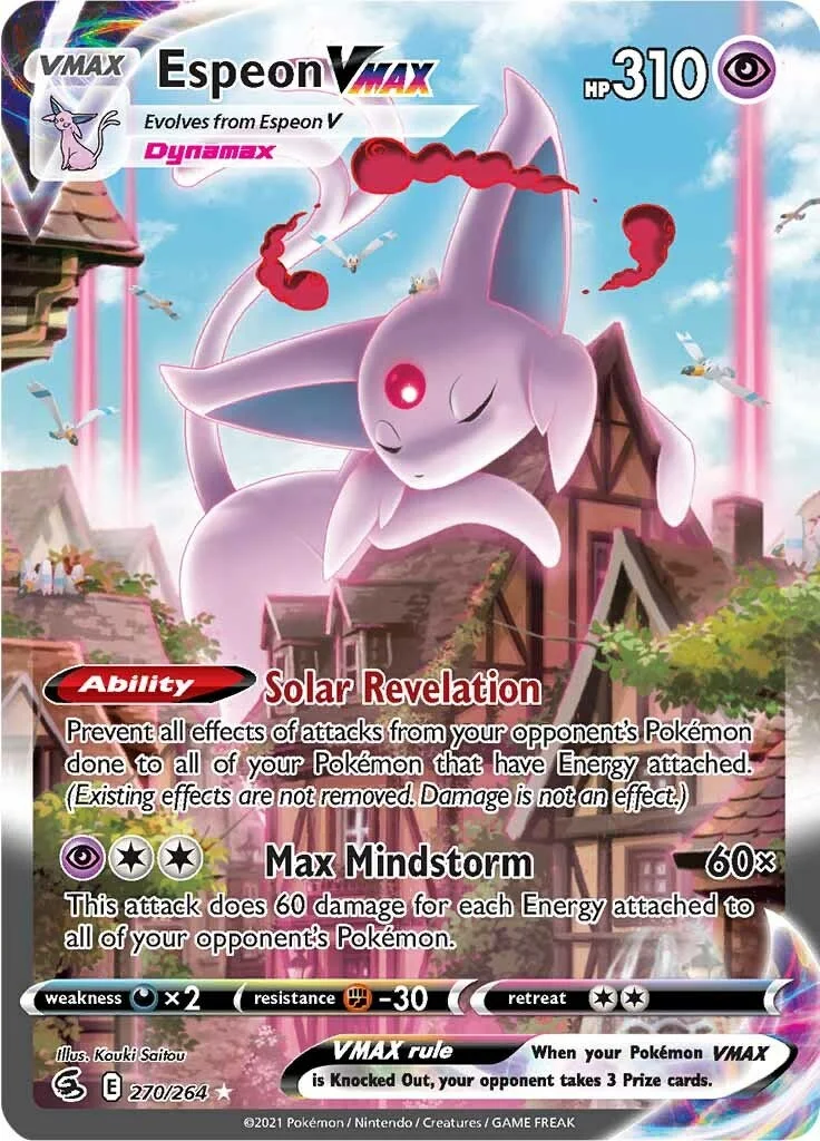 Espeon VMAX Fusion Strike PSA 10 Pokémon card