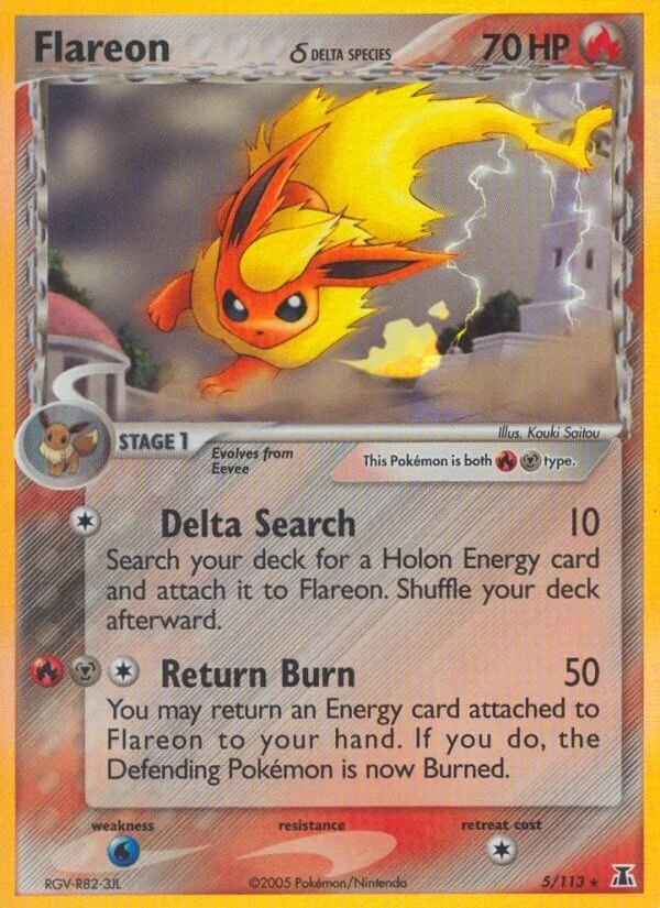 Flareon Delta Species Pokémon card