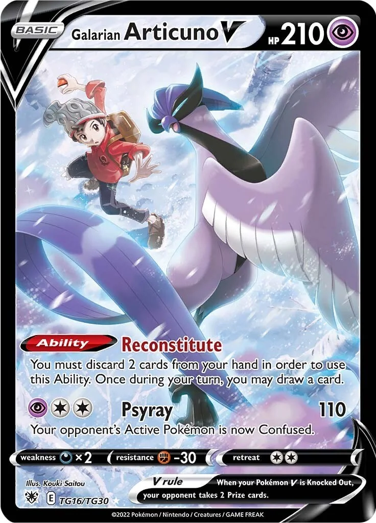 Galarian Articuno V Astral Radiance PSA 10 Pokémon card