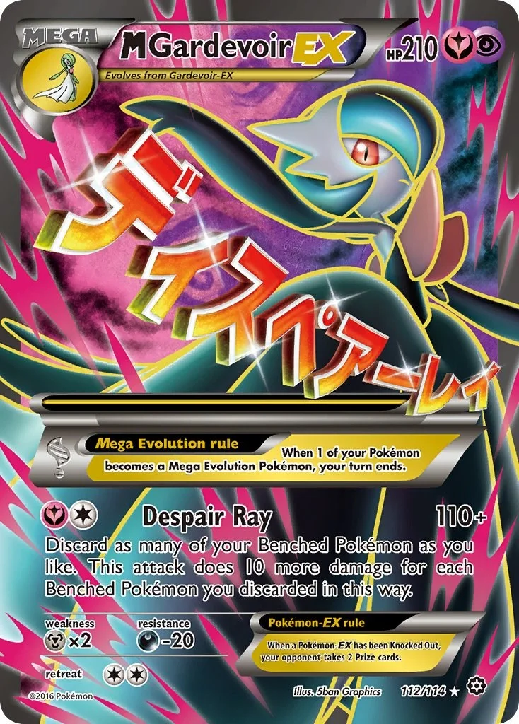 M Gardevoir EX Steam Siege PSA 10 Pokémon card
