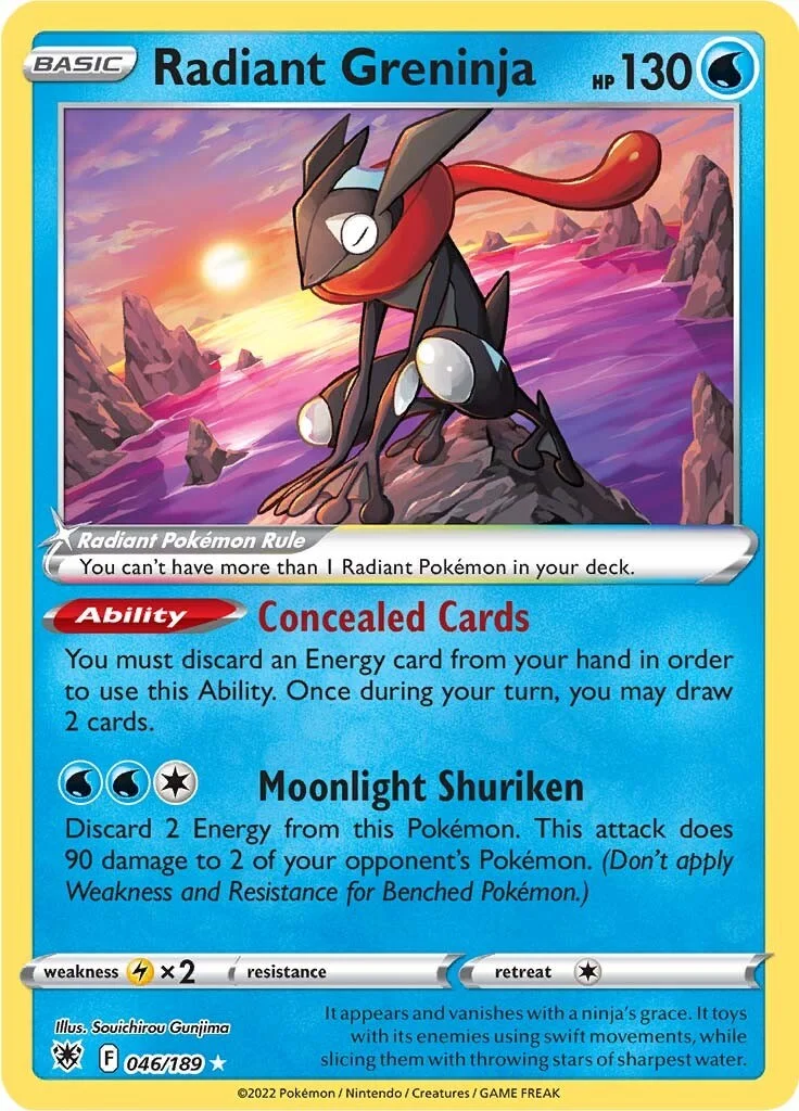 Radiant Greninja Astral Radiance PSA 10 Pokémon card