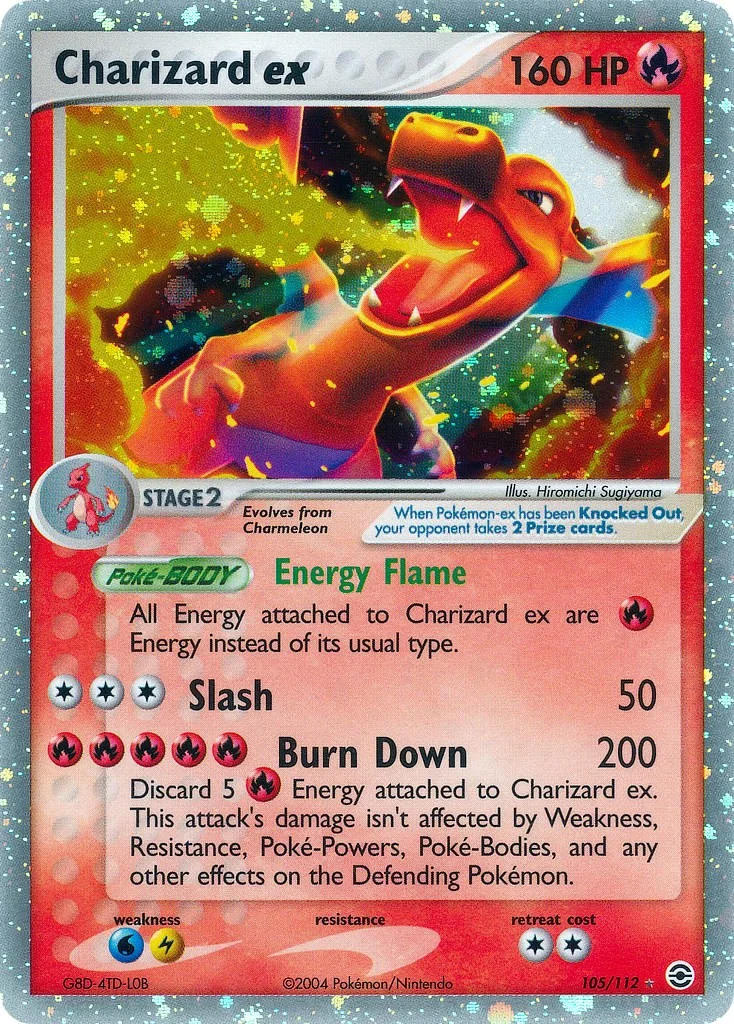 Charizard EX [Non-Holo] Fire Red & Leaf Green PSA 9 Pokémon card