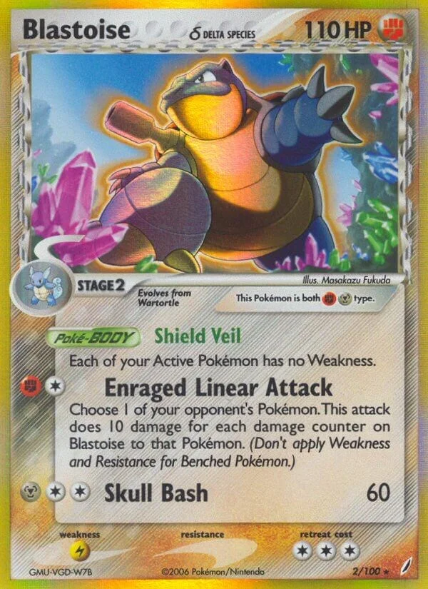 Blastoise Crystal Guardians PSA 9 Pokémon card