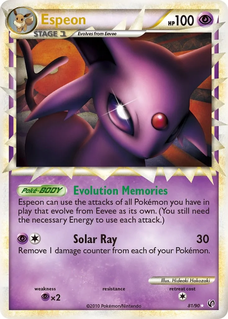 Espeon Undaunted PSA 9 Pokémon card