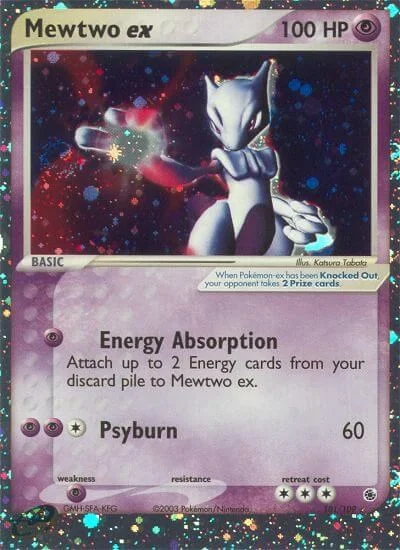 Mewtwo EX Ruby & Sapphire Pokémon card