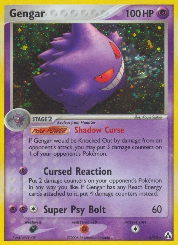 Gengar Legend Maker PSA 9 Pokémon card