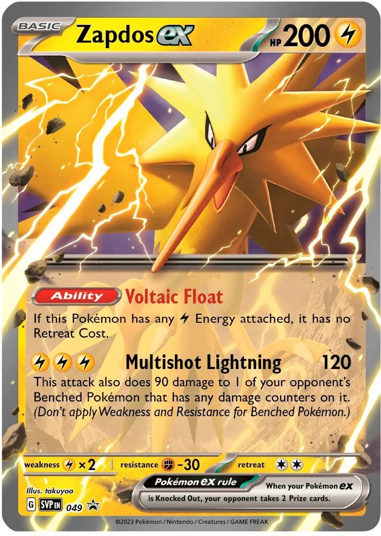 Zapdos ex Promo PSA 10 Pokémon card
