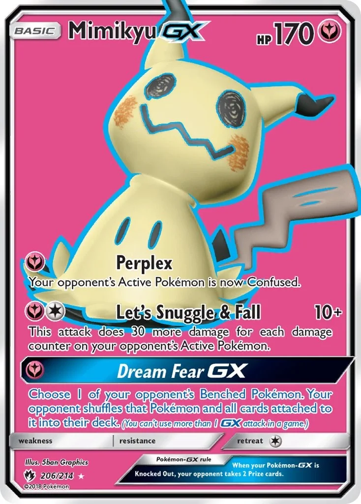 Mimikyu GX Lost Thunder PSA 10 Pokémon card