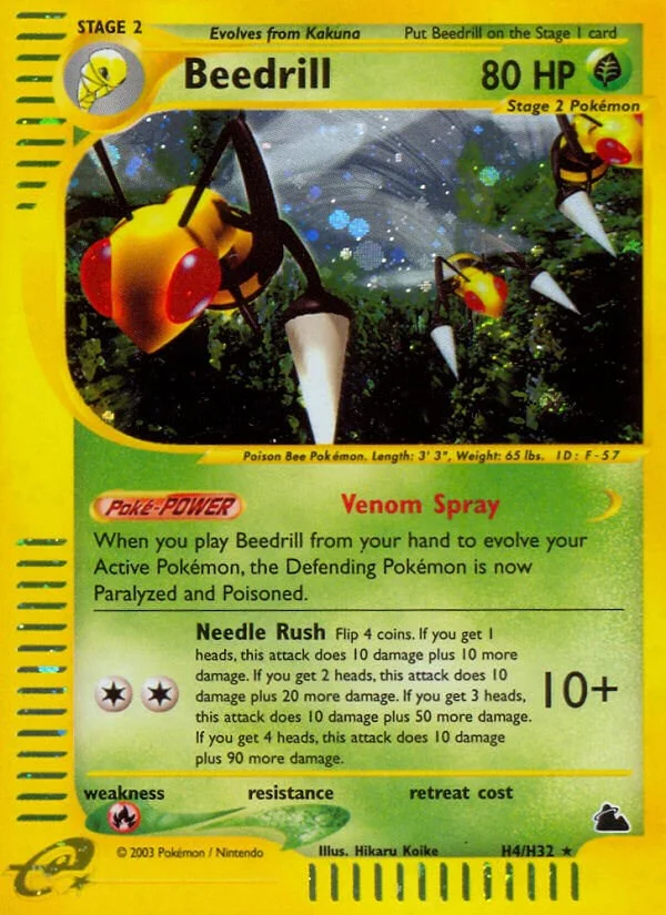 Beedrill Skyridge Pokémon card