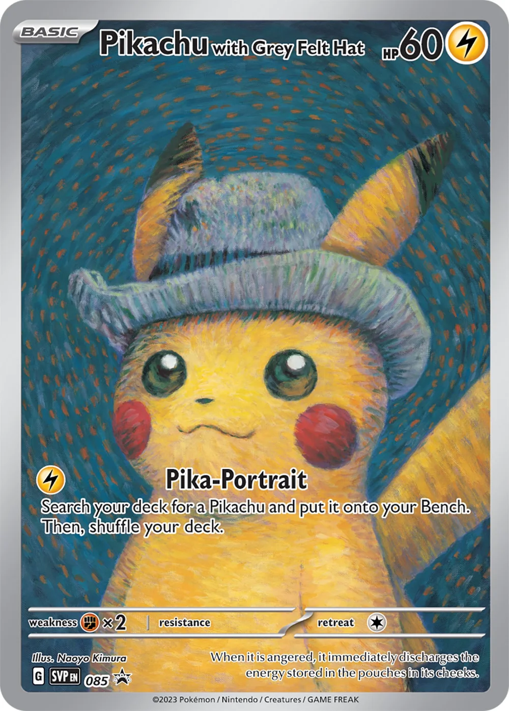 Pikachu with Grey Felt Hat Promo PSA 10 Pokémon card