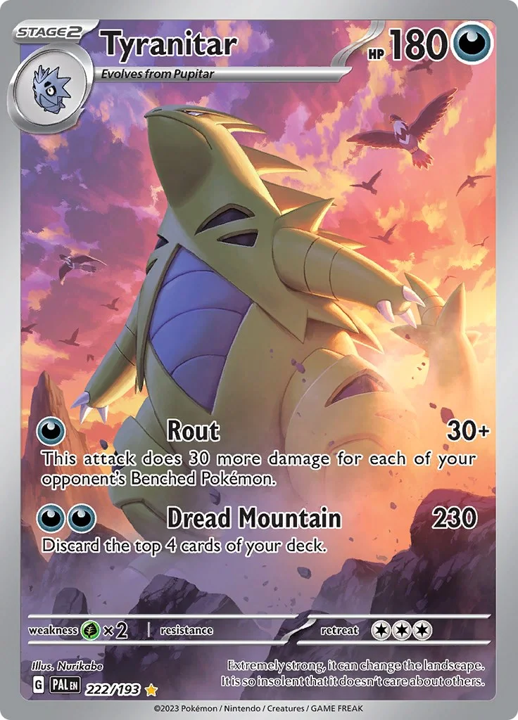 Tyranitar Paldea Evolved PSA 10 Pokémon card