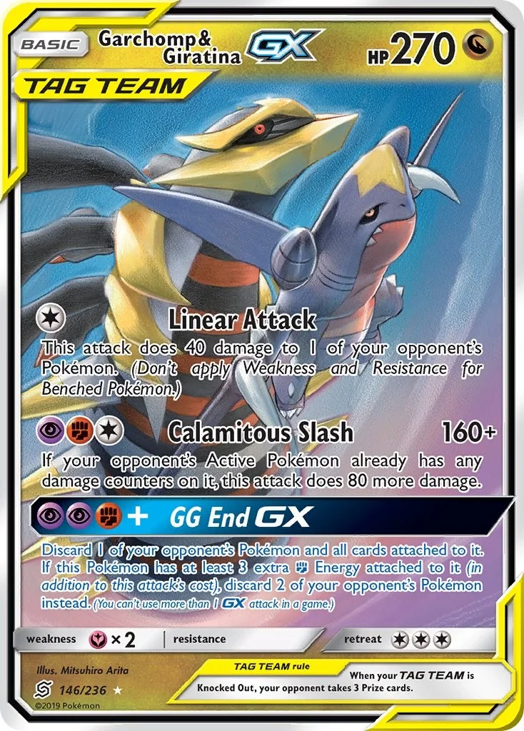 Garchomp & Giratina GX Unified Minds PSA 10 Pokémon card
