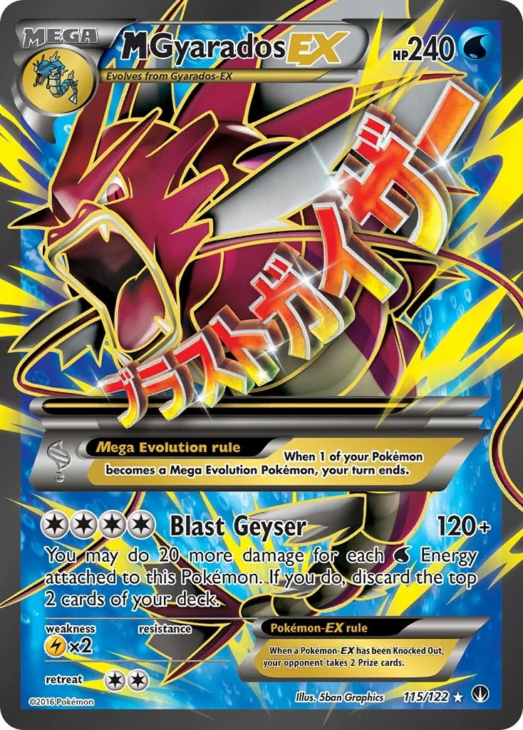M Gyarados EX BREAKpoint PSA 10 Pokémon card