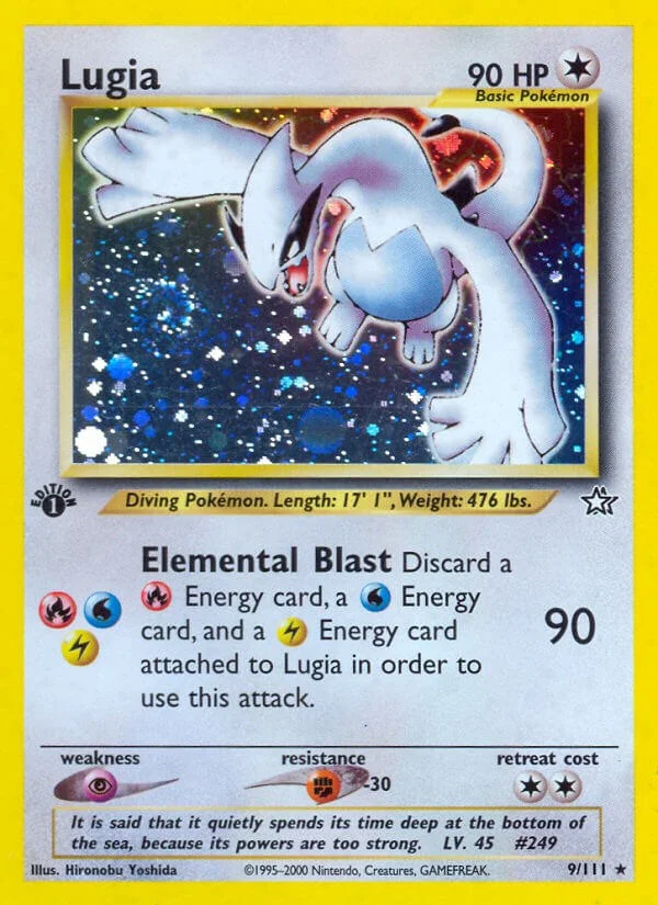 Lugia [1st Edition] Neo Genesis PSA 9 Pokémon card