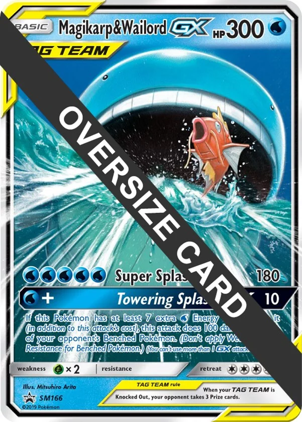 Magikarp & Wailord GX Promo Pokémon card